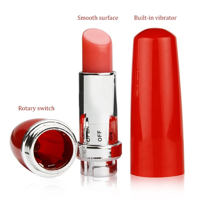"RED LIPS" TRAVEL LIPSTICK VIBRATOR